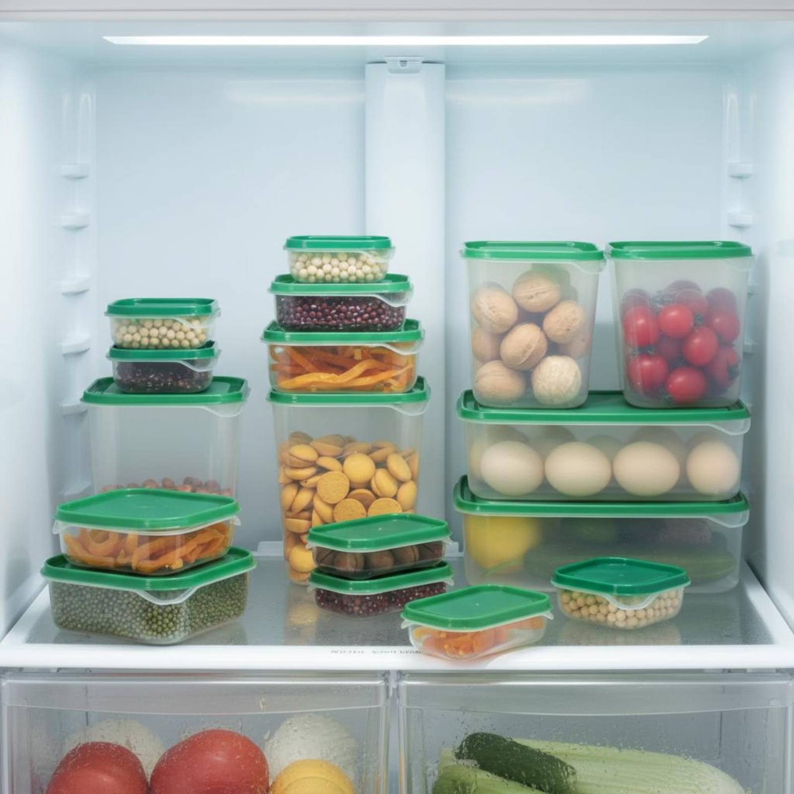 Food Storage Box - 17 Pieces Fridge Storage Box Set