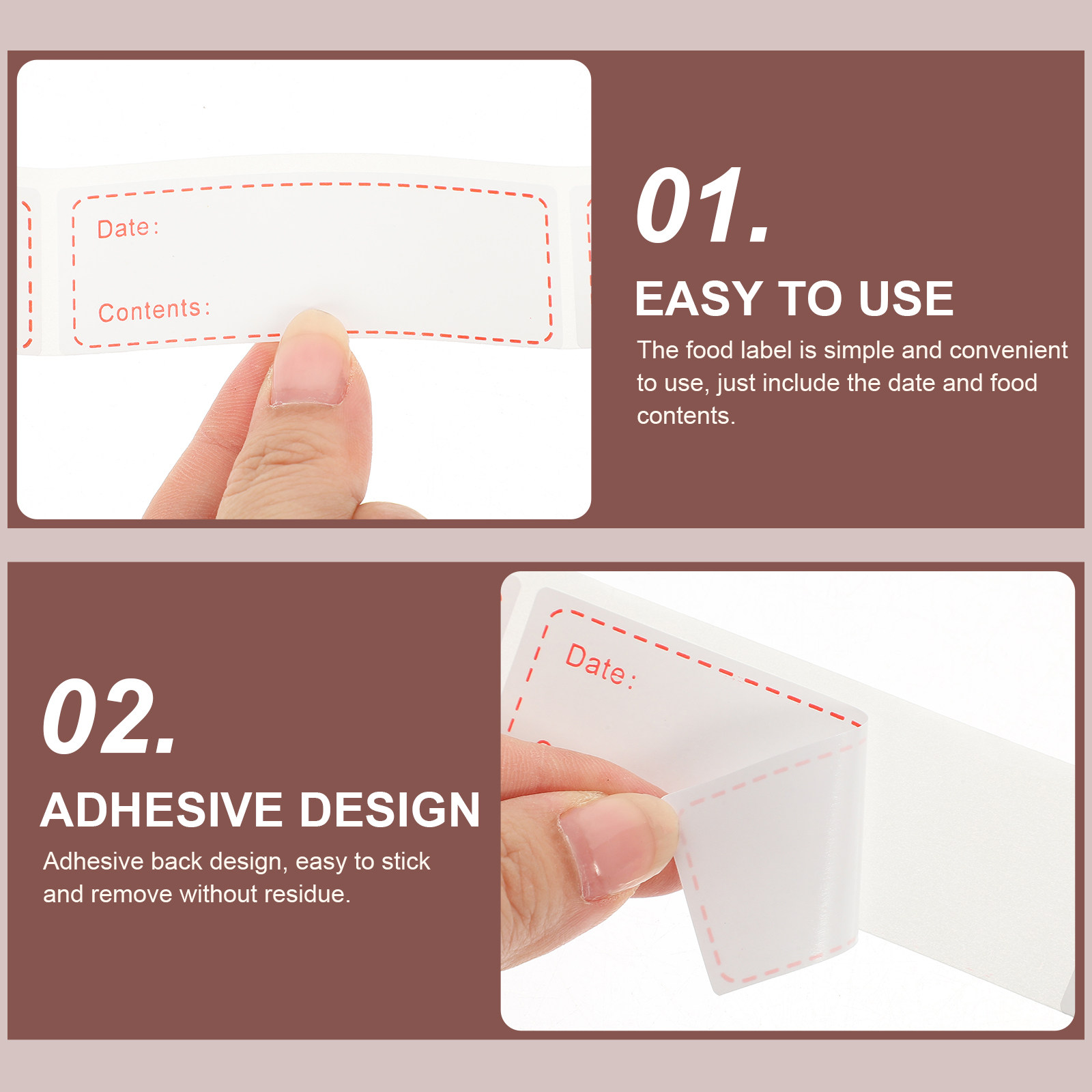 Food Storage In Pantry - 3 Rolls Food Storage Labels Removable