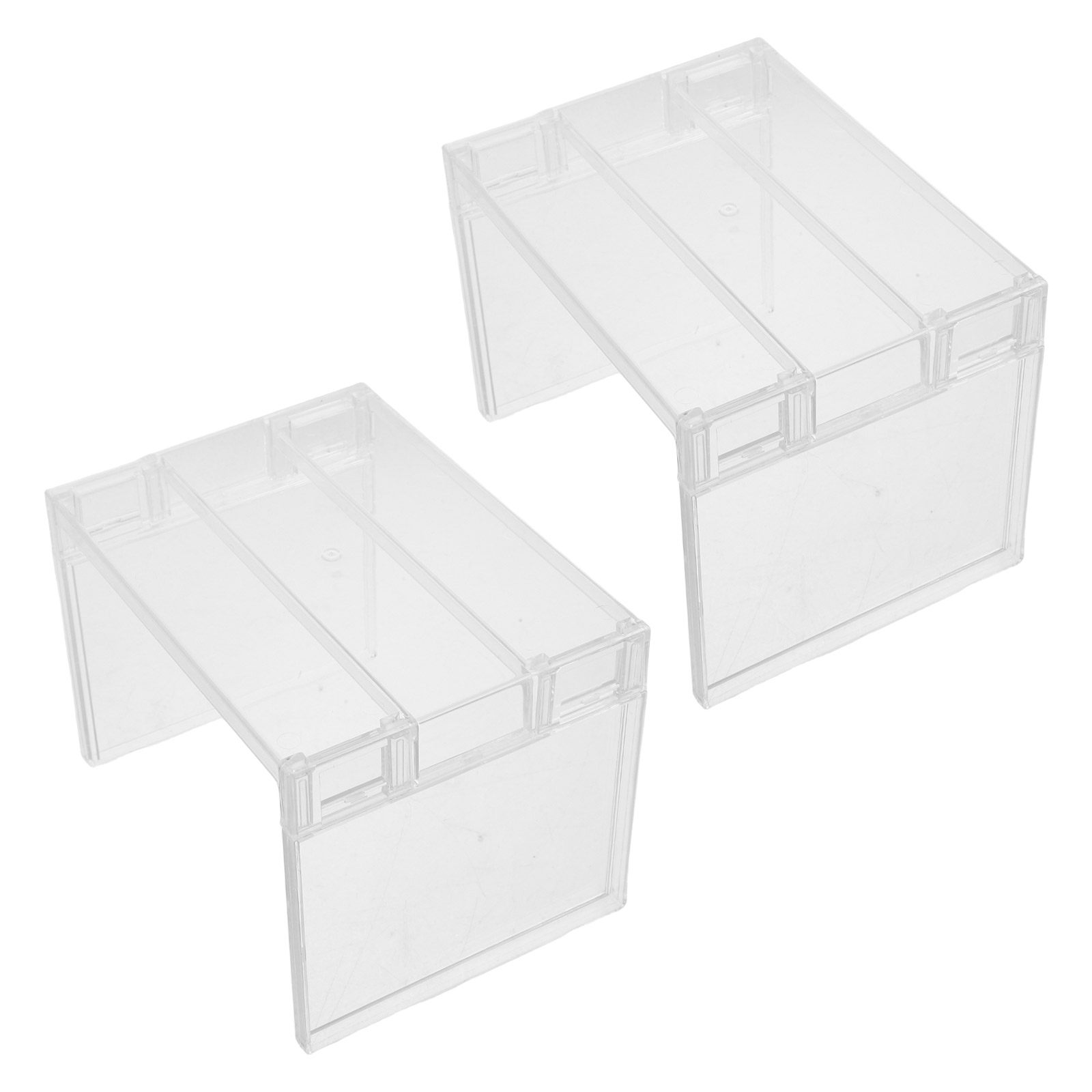 Food Storage Rack For Kitchen - 2Pcs Refrigerator Organizer Shelf Clear Storage