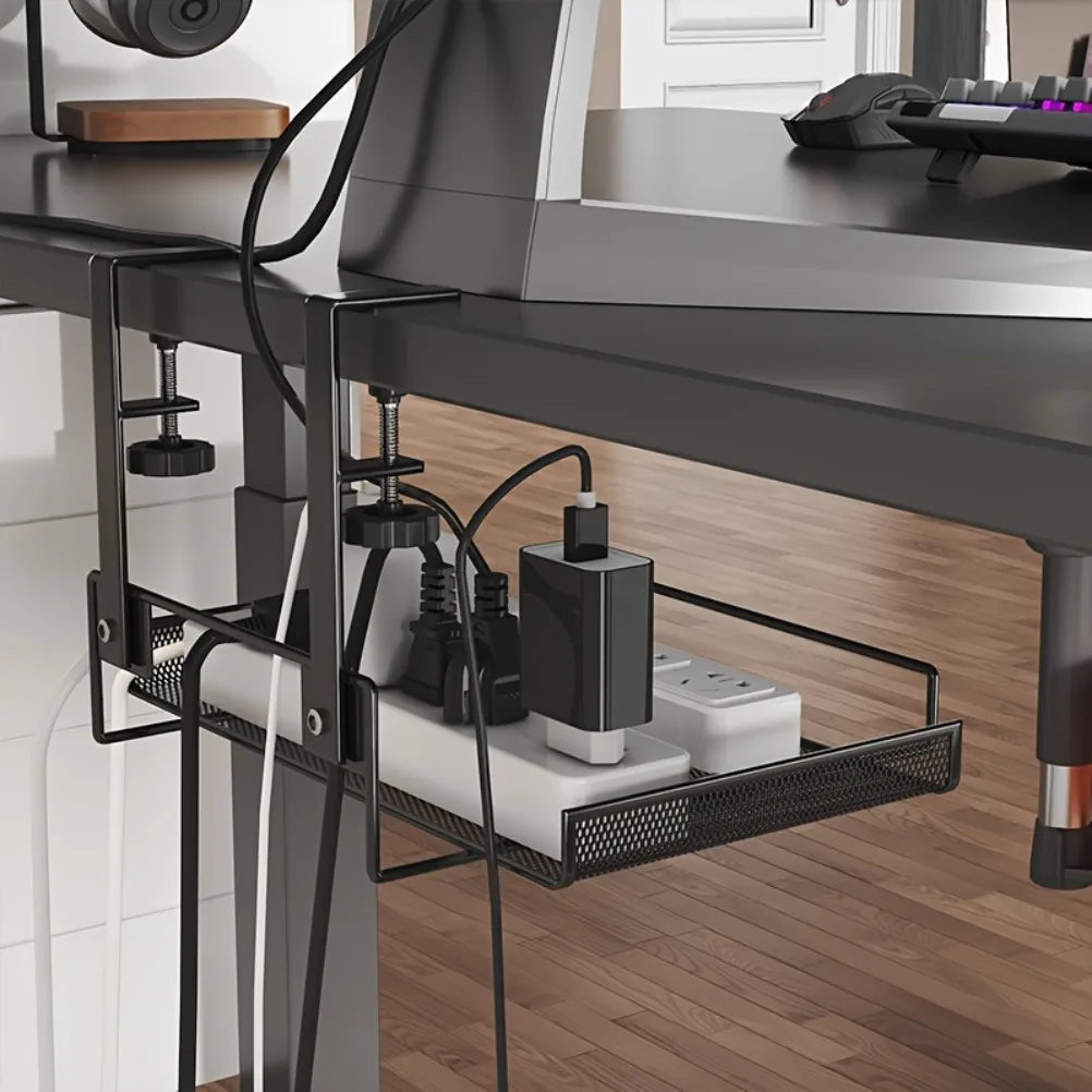 Food Storage Box - Table Wiring Organizers Storage Rack Under