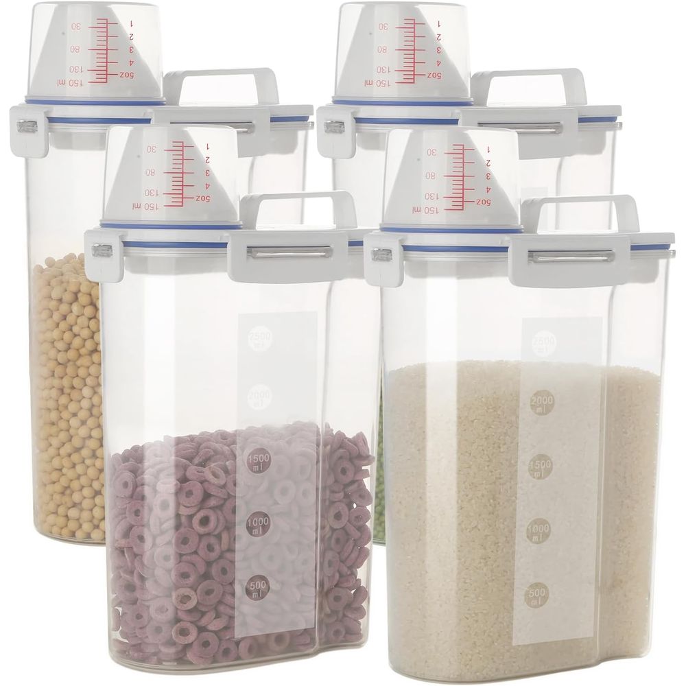 Food Storage Bins - 5.5 Lbs Rice Airtight Dry Food