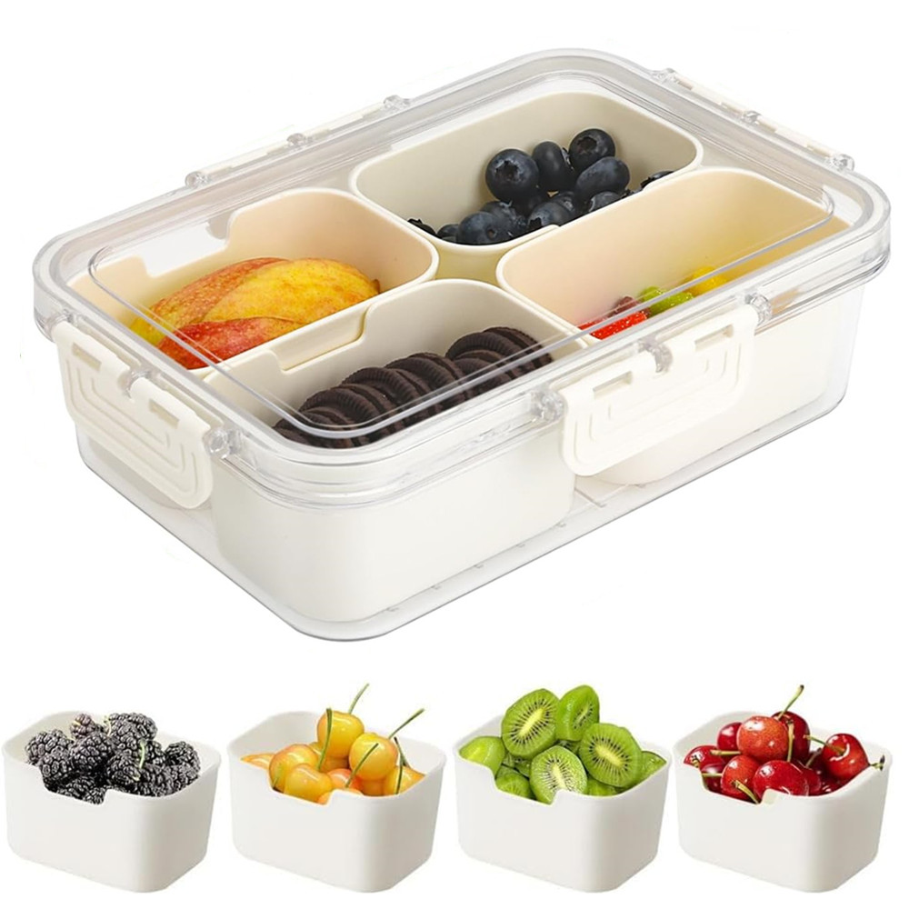 Food Storage Bins - Portable Food Storage Box, Snack Storage