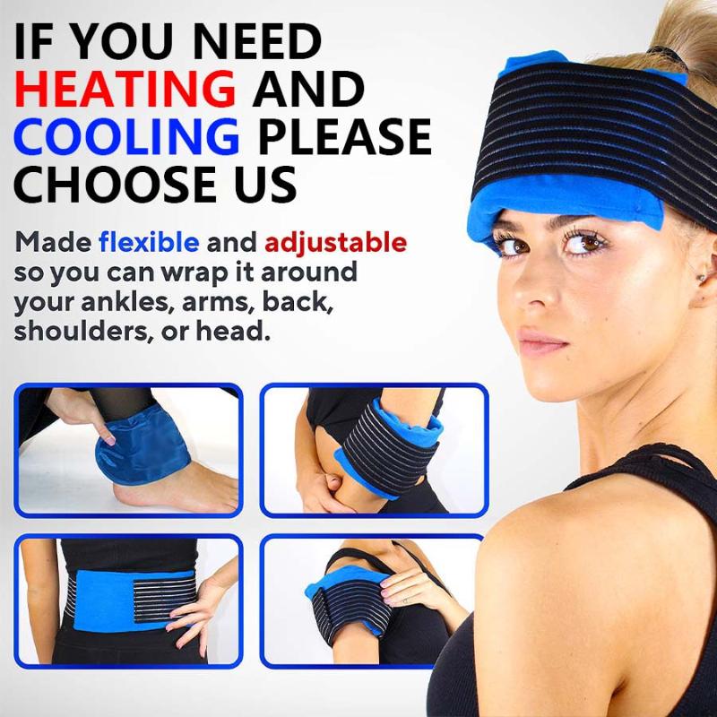 Cold Pack Ice Gel - Portable Reusable Gel Ice Pack Freezable