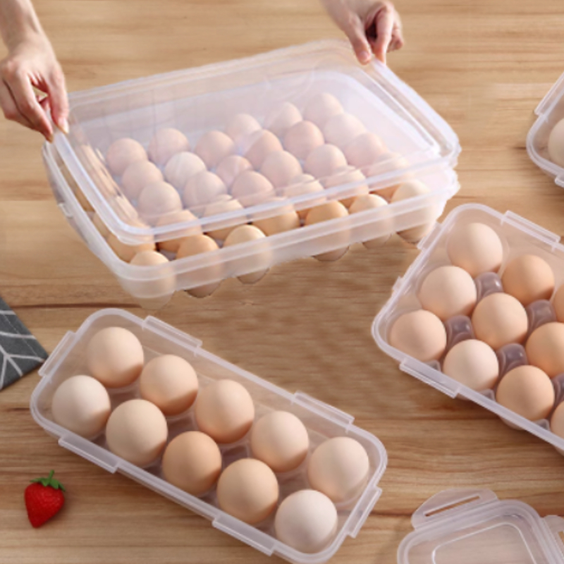 Food Storage Rack For Kitchen - 10/18/34 Grid Kitchen Handheld Egg Storage