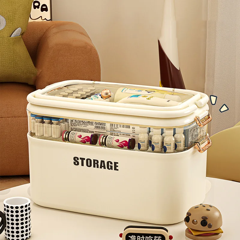 Food Storage Emergency - Large Capacity Family Medicine Organizer Storage