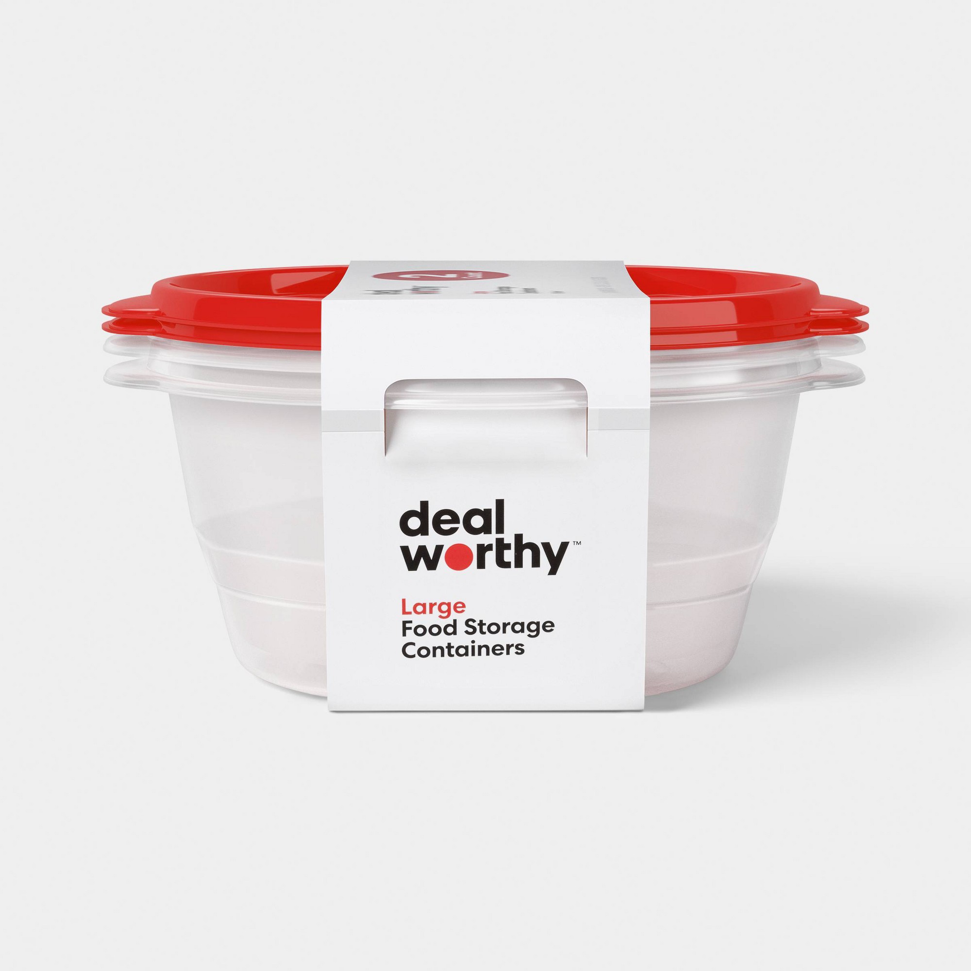 Food Storage In Pantry - 2ct Large Round Food Storage Containers