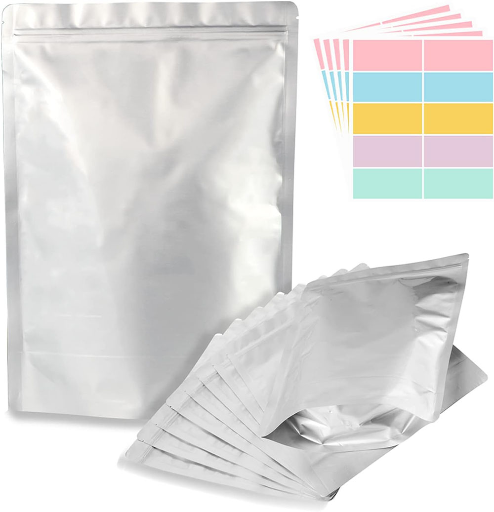 Food Storage Oxygen Absorbers - 10Pack 5 Gallon Aluminum Foil Package