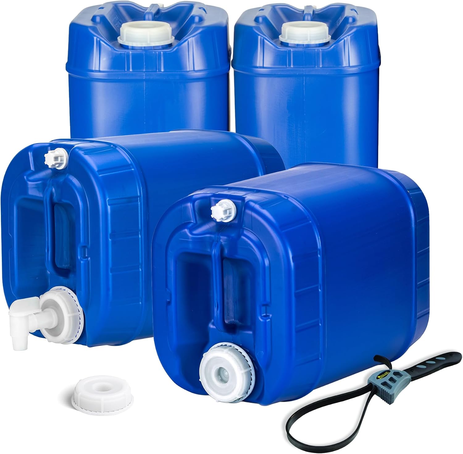 Food Storage Emergency - Stackable Emergency Water Storage Containers, Six