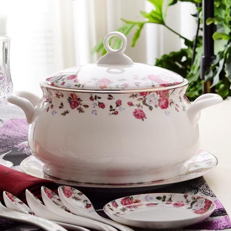 Food Storage In Plants - 9 Inch, Bone China Tureen for