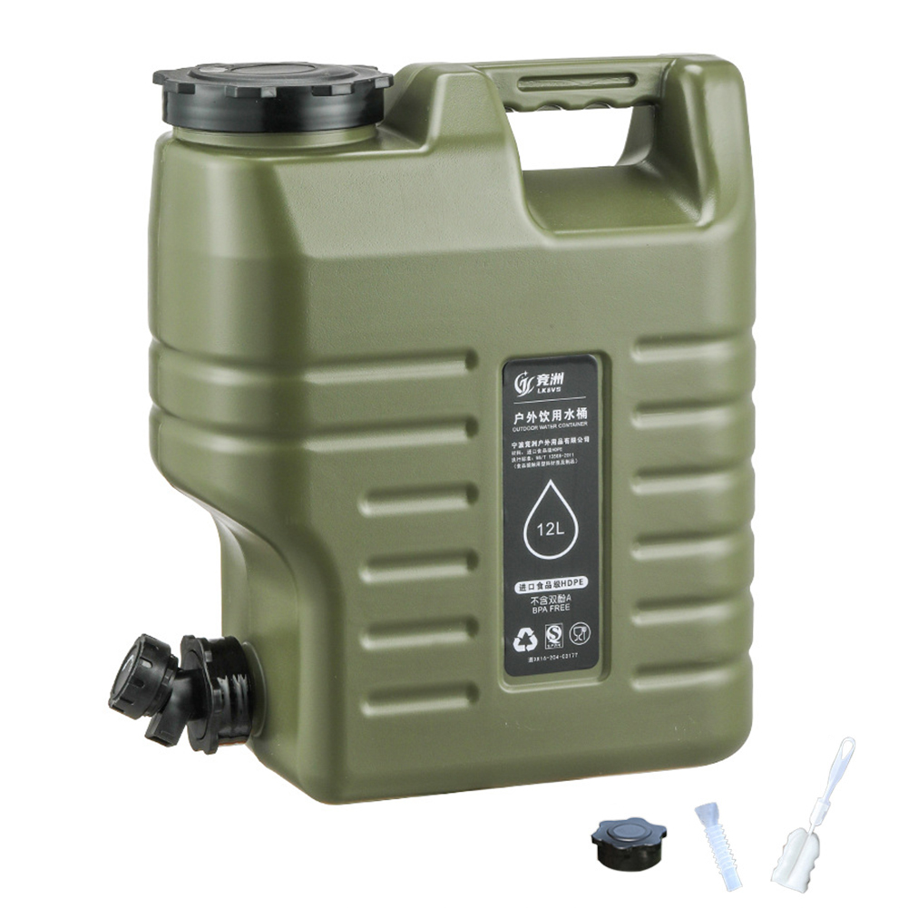 Food Storage Emergency - 3.2 Gallon/12L Camping Water Container with