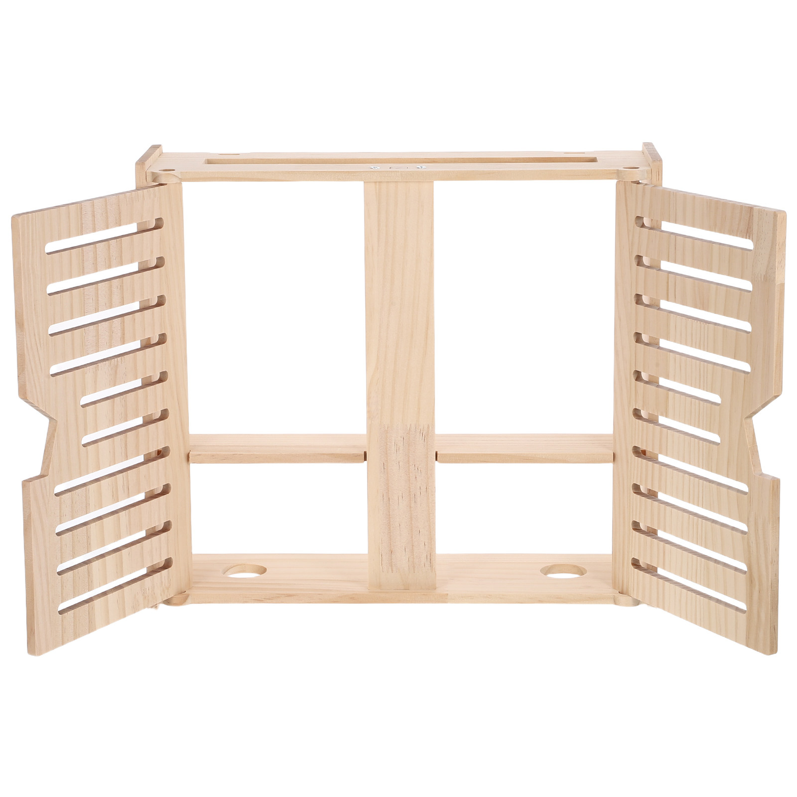 Food Storage Box - Natural Wood Router Storage Cabinet Wall