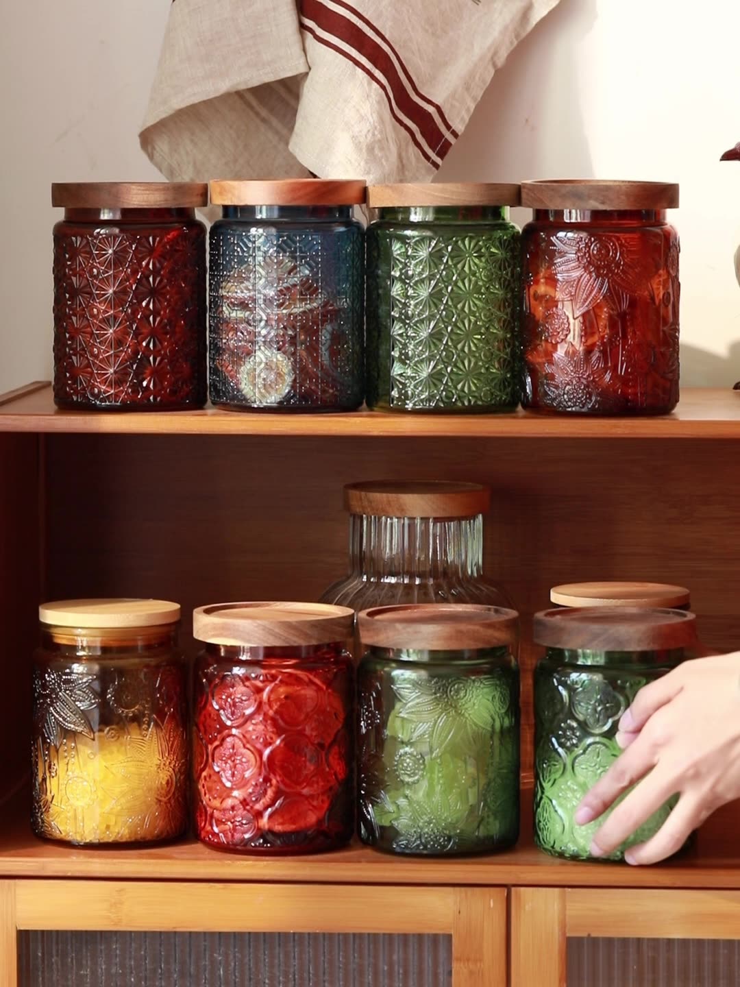 Food Storage In Pantry - Vintage Glass Kitchen Storage Jar Kitchen