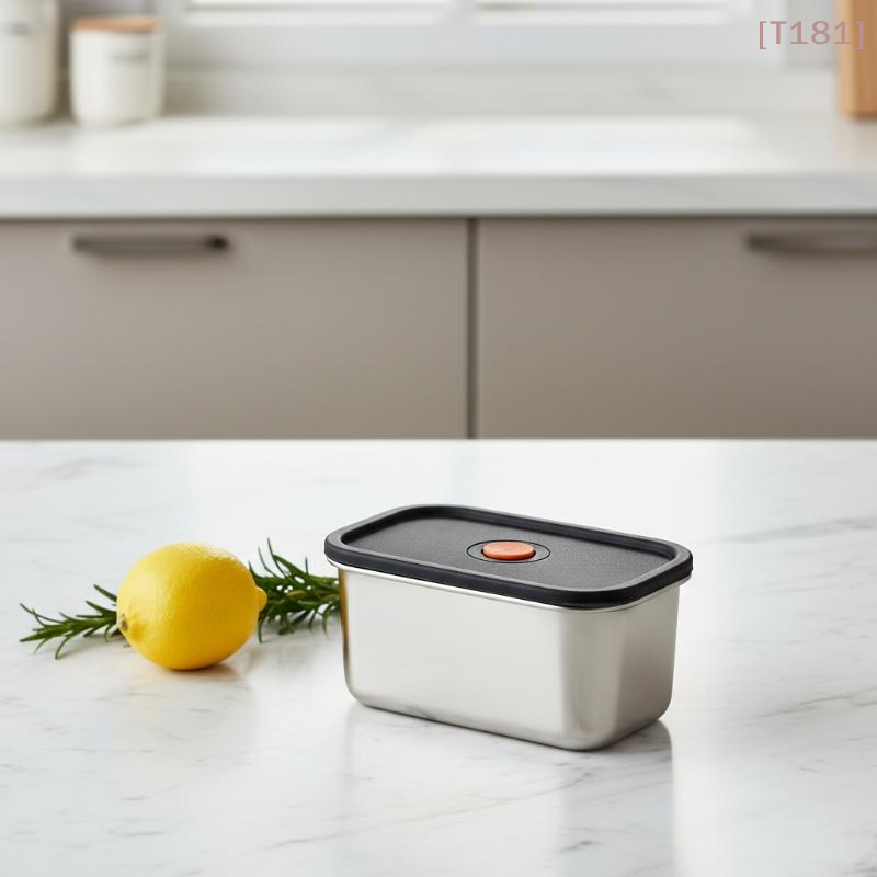 Food Storage In Pantry - [E] 4pc Stainless Steel Food Storage