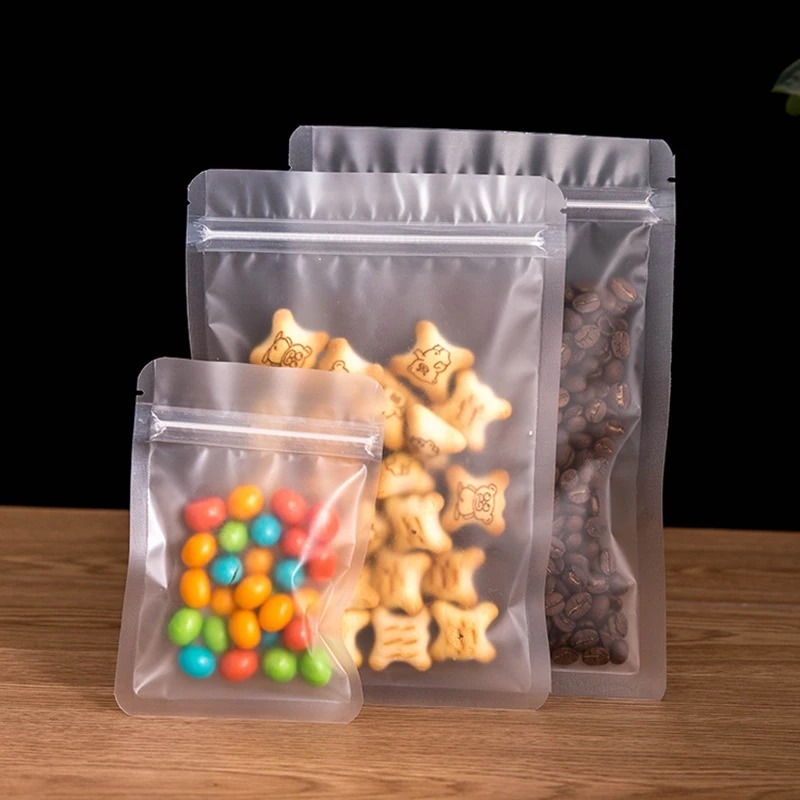 Food Storage Year Supply - 100pcs Frosted Matte Zip Lock Bag