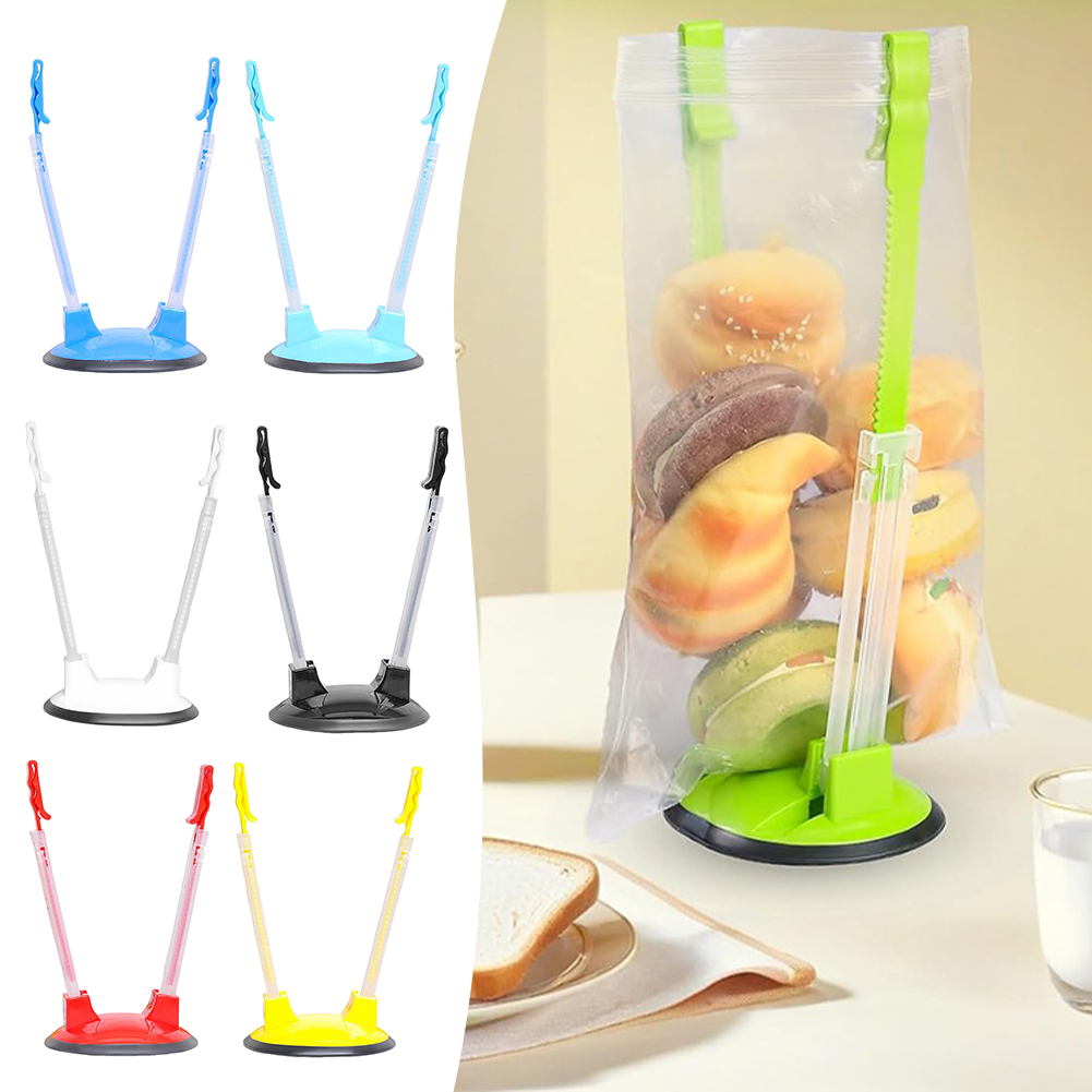 Food Storage Rack For Kitchen - Adjustables Non Slip Food Storage Bag