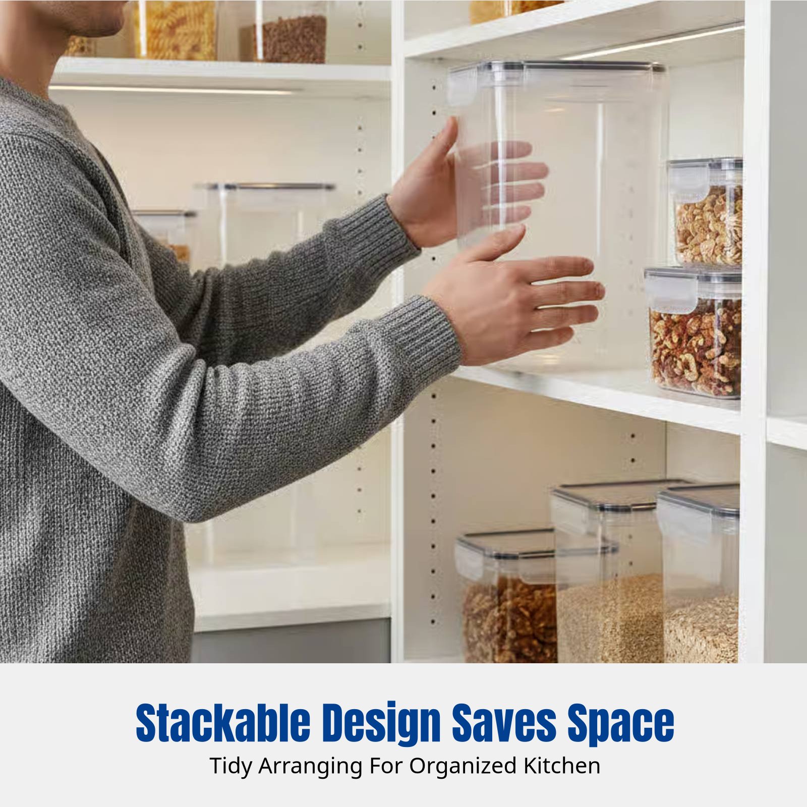 Airtight Food Storage Containe - огляд і ціна Food Storage Stackable Containers