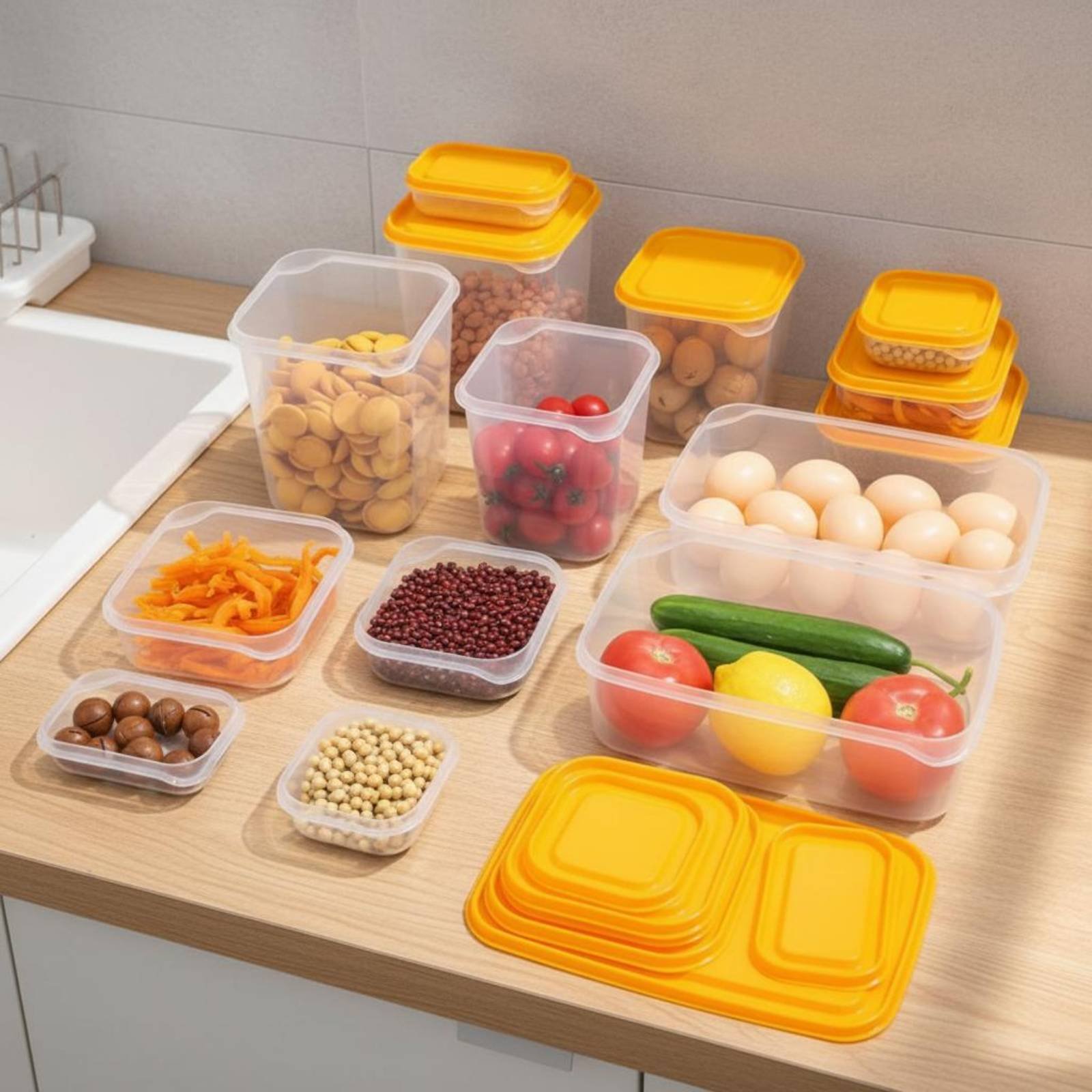 17 Pieces Fridge Storage Box S - огляд і ціна Food Storage Box