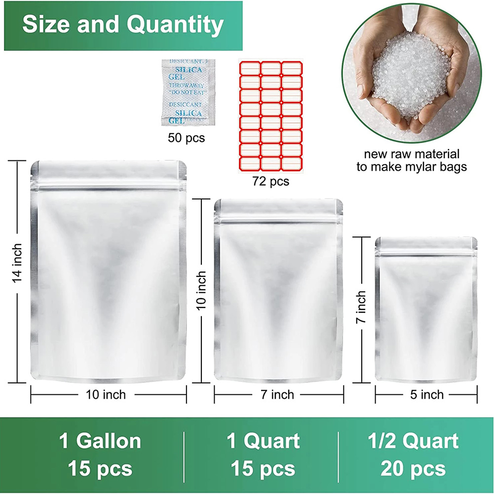 50pcs Mylar Bag with Oxygen Ab - огляд і ціна Food Storage Oxygen Absorbers