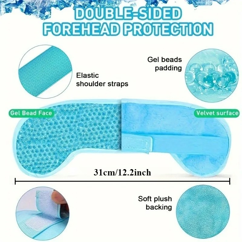 Reusable Hot Cold Gel Headband - огляд і ціна Cold Pack Ice Gel