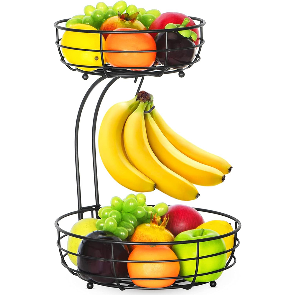 LMETJMA 2-Tier Countertop Frui - огляд і ціна Food Storage Rack For Kitchen