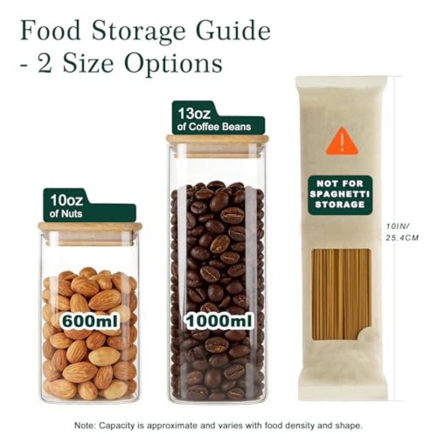 12-Pack Square Glass Storage J - огляд і ціна Food Storage Stackable Containers