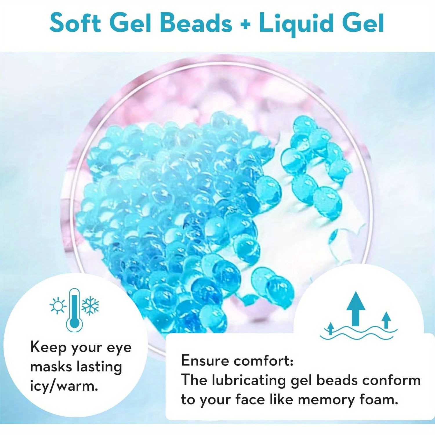 2Pcs/Set Gel Eye Mask Cooling  - огляд і ціна Cold Pack Ice Gel