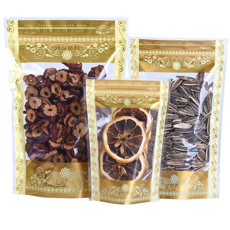 100PCS Stand-up Plastic Gold Z - огляд і ціна Food Storage Ziploc Bags