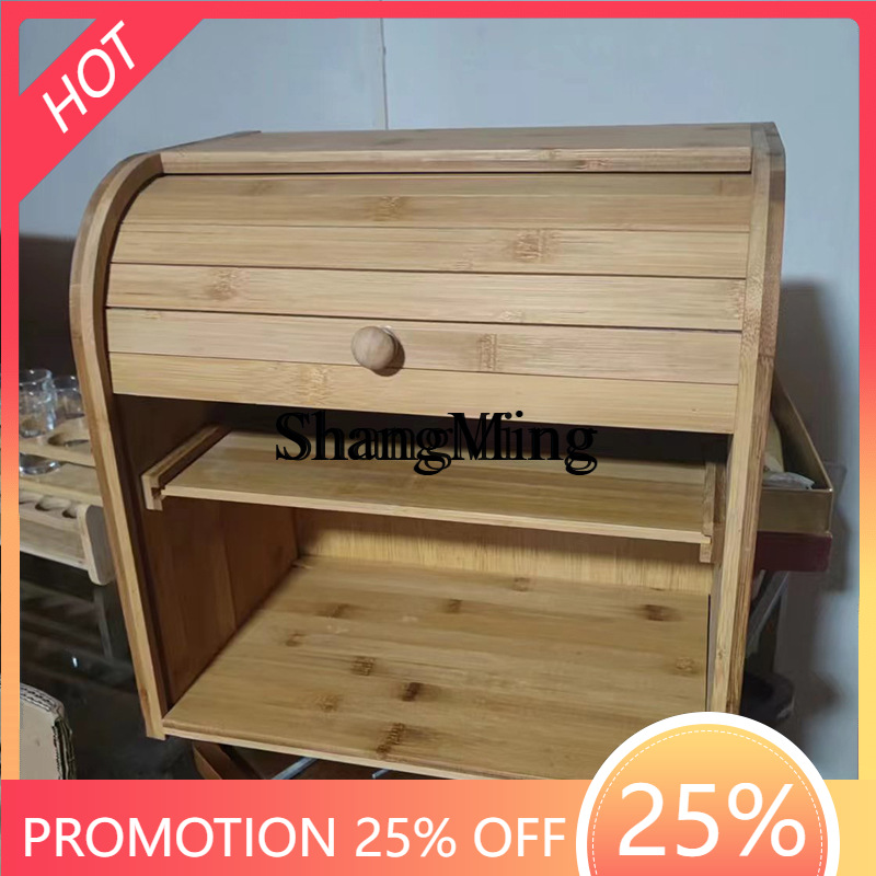 SM Household Bamboo Bread Stor - огляд і ціна Food Storage Rack For Kitchen