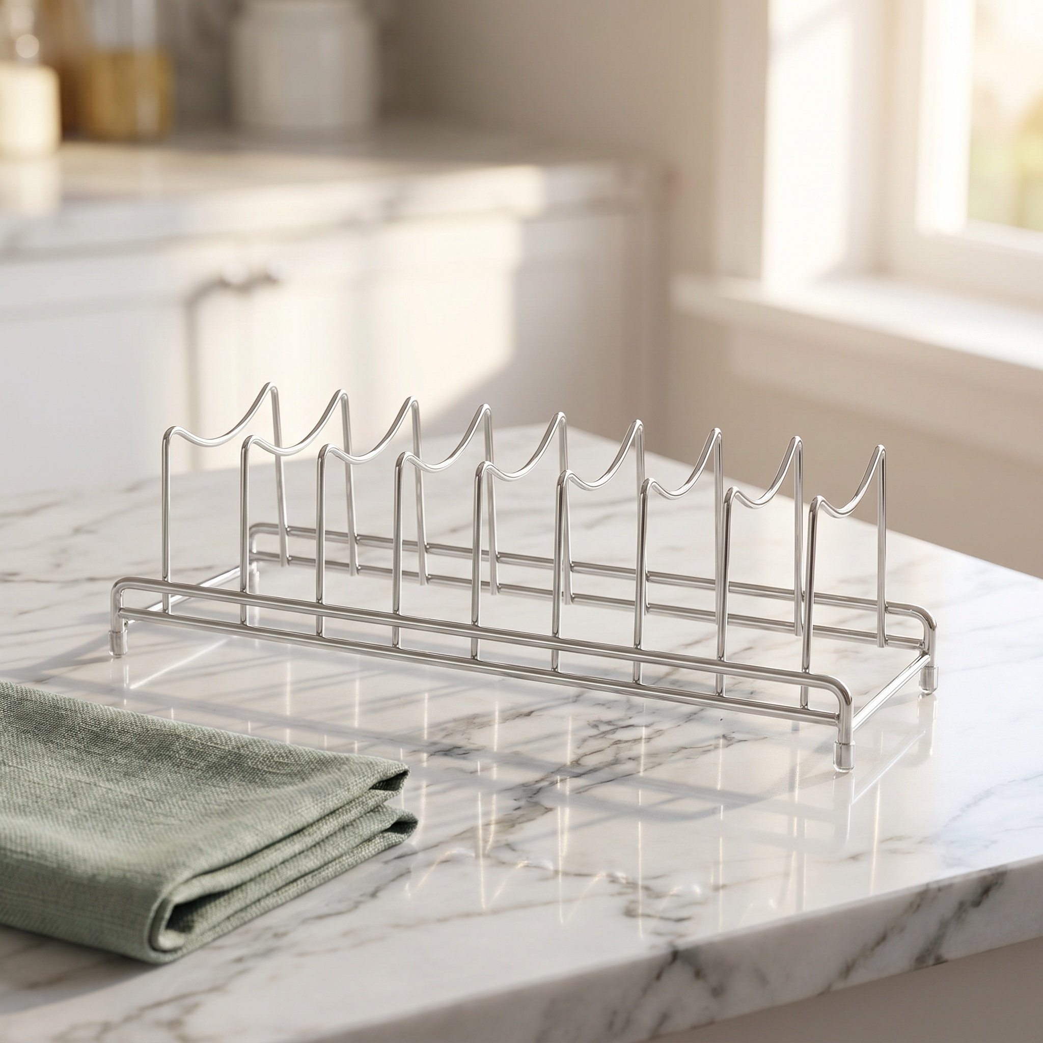 Stainless Steel 9 Section Pot  - огляд і ціна Food Storage Rack For Kitchen