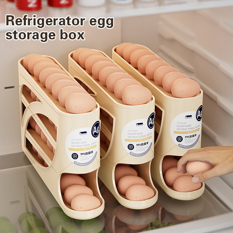 4 Layers Automatic Rolling Egg - огляд і ціна Food Storage Rack For Kitchen