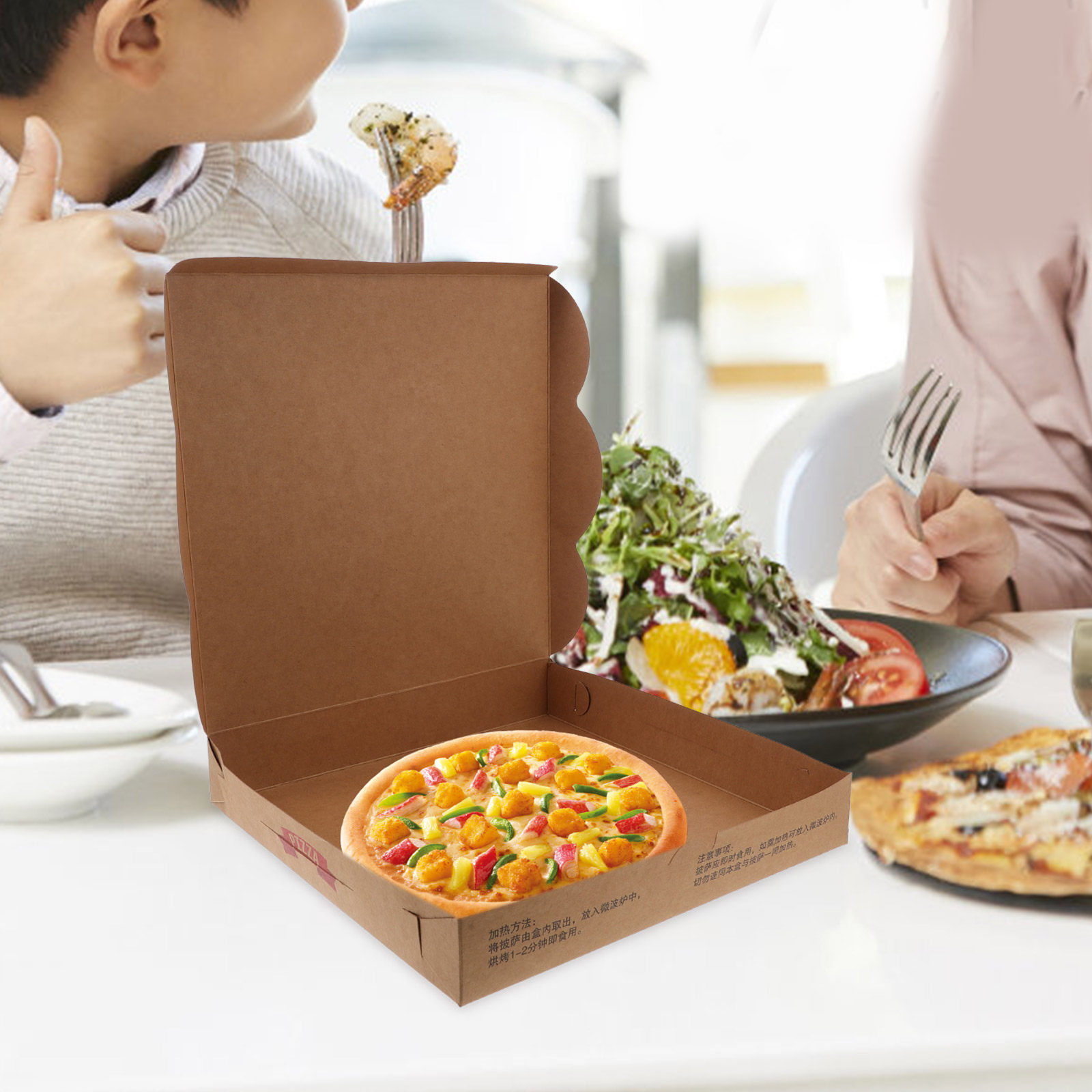 20Pcs Corrugated Paper Pizza B - огляд і ціна Food Storage Box