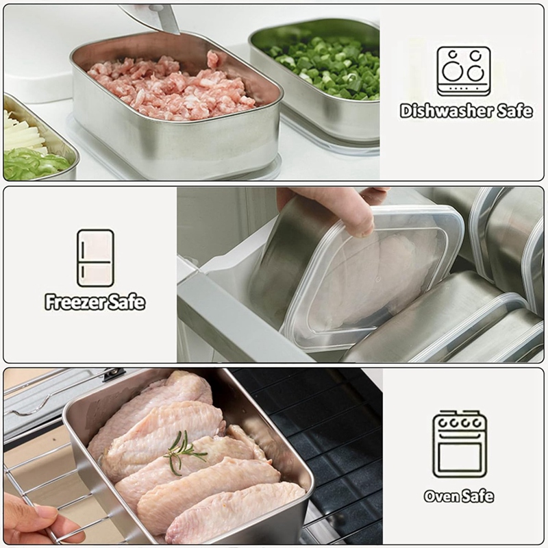 Stainless Steel Containers for - огляд і ціна Food Storage Box