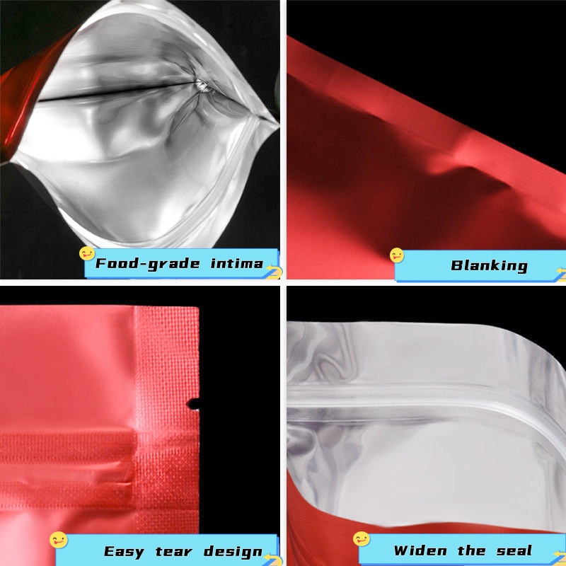 100 pcs Colorful Top Feed Foil - огляд і ціна Food Storage Ziploc Bags