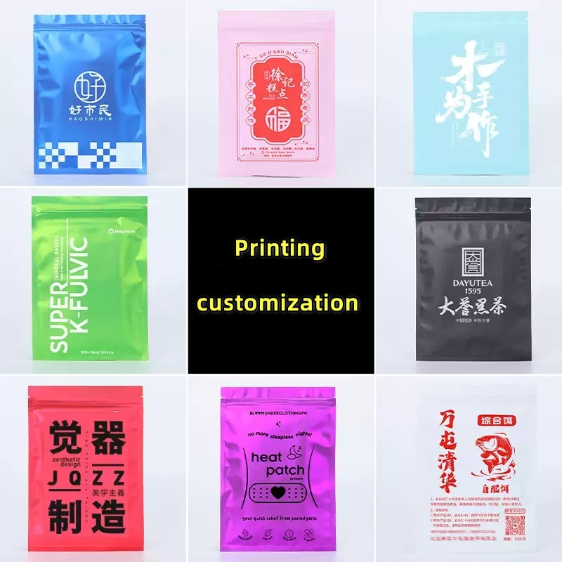 100 pcs Colorful Top Feed Foil - огляд і ціна Food Storage Ziploc Bags