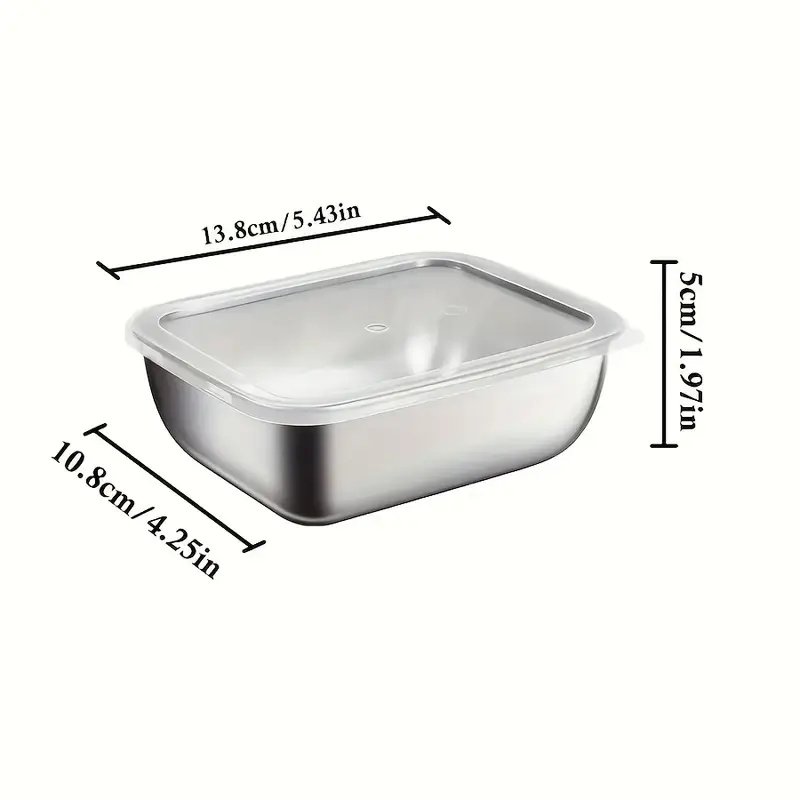 5-Piece Stainless Steel Food S - огляд і ціна Food Storage Stackable Containers