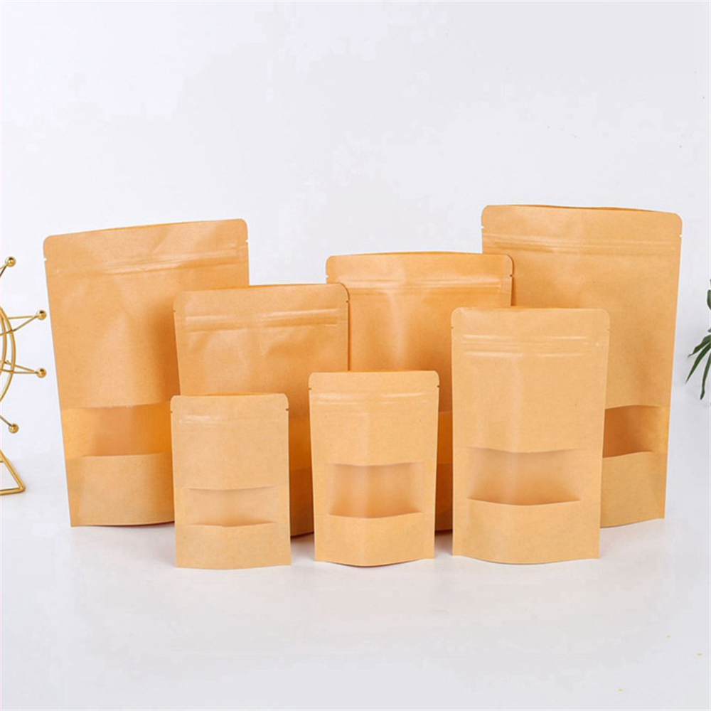 10pcs Zip Lock Kraft Paper Bag - огляд і ціна Food Storage Year Supply