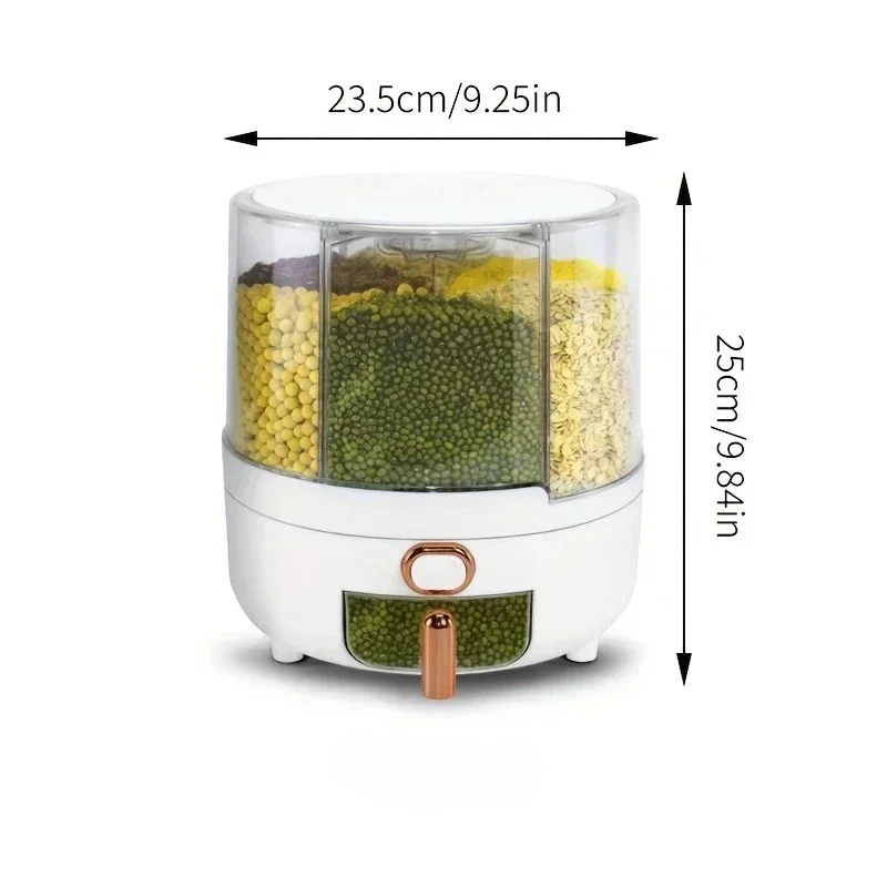 6-Compartment 360° Rotating Ai - огляд і ціна Food Storage In Pantry