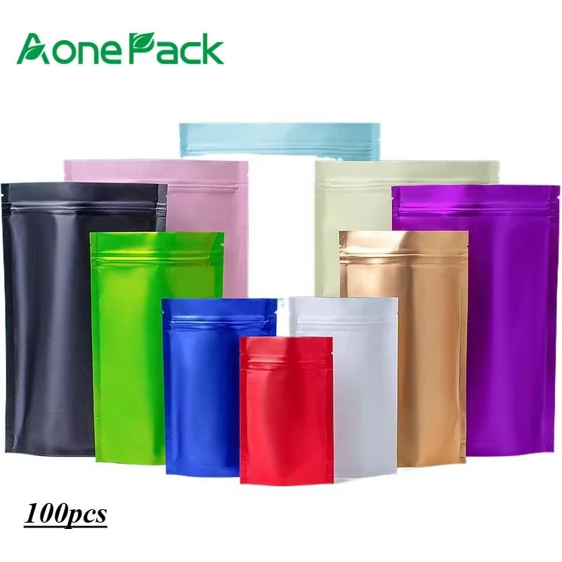 100pcs Custom Matt Finished Se - огляд і ціна Food Storage Ziploc Bags