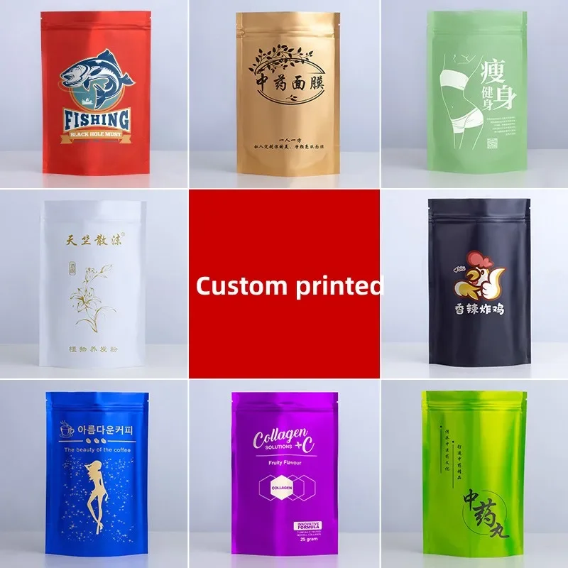 100pcs Custom Matt Finished Se - огляд і ціна Food Storage Ziploc Bags