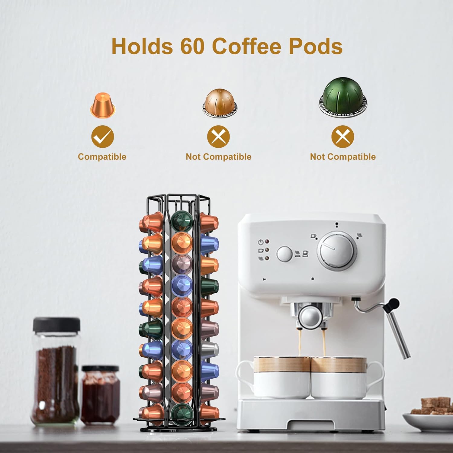 Coffee Pod Holder for Nespress - огляд і ціна Food Storage Xl