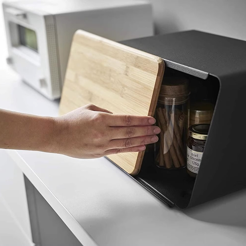 Bamboo Bread Box for Kitchen S - огляд і ціна Food Storage In Pantry