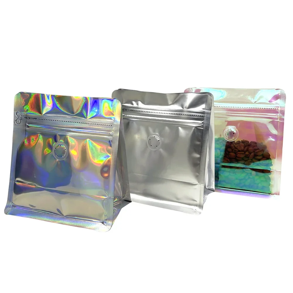 100pcs Pink Rainbow Laser Holo - огляд і ціна Food Storage Ziploc Bags
