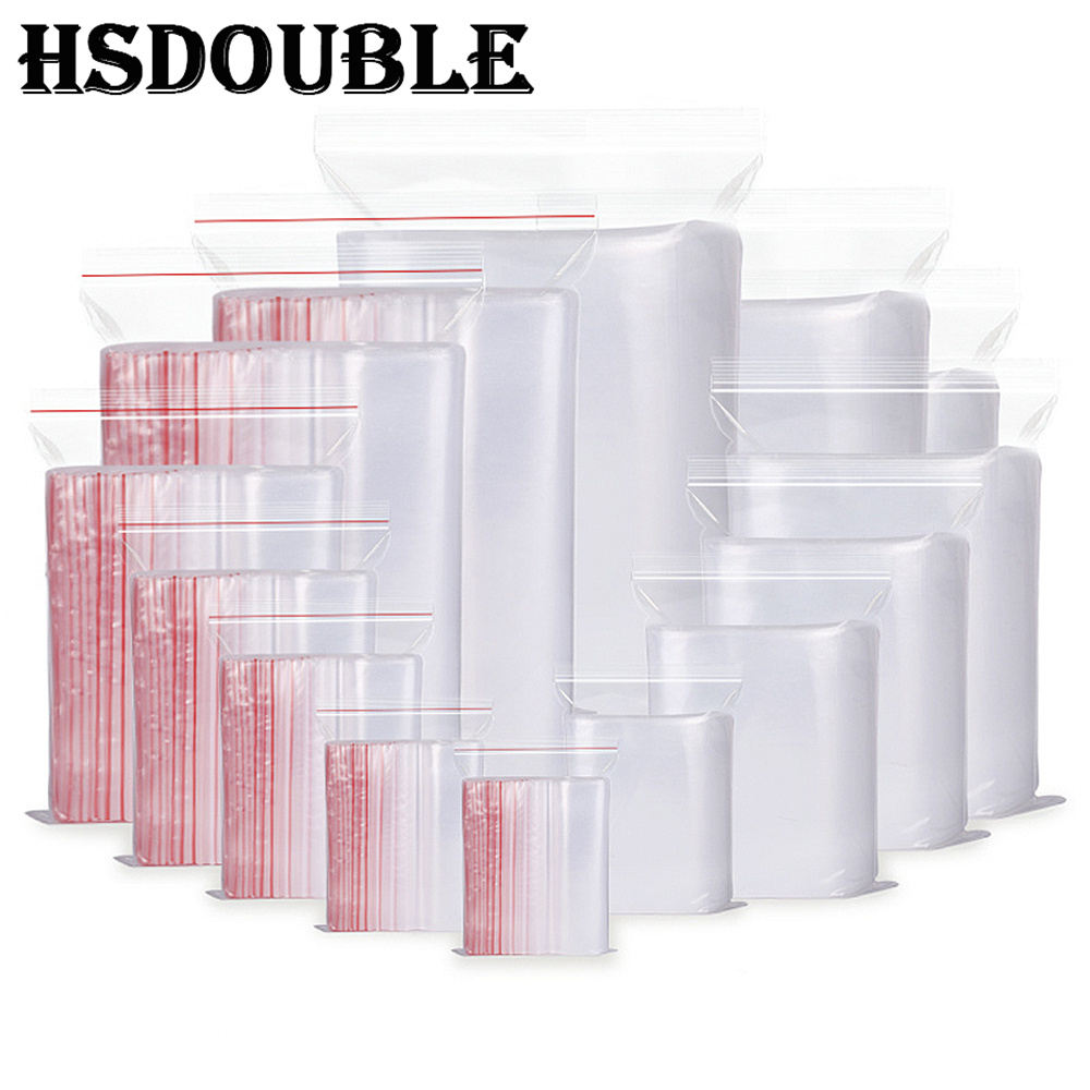 100 Pcs/Pack 5-12 Wire Self Se - огляд і ціна Food Storage Ziploc Bags
