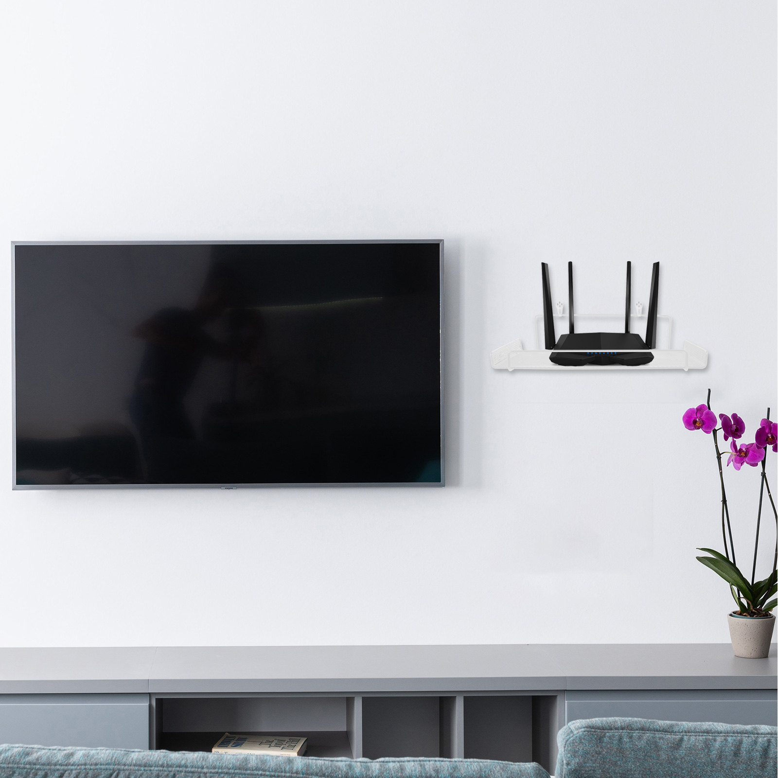 Wall Mount Router Storage Rack - огляд і ціна Food Storage In Room