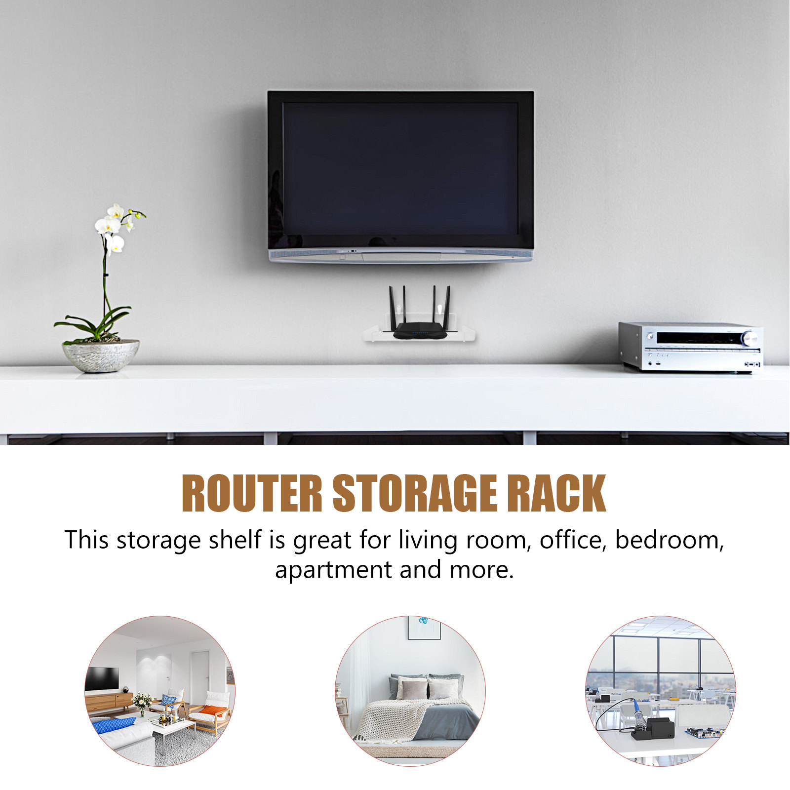 Wall Mount Router Storage Rack - огляд і ціна Food Storage In Room