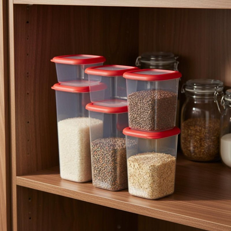 6 Pieces Airtight Food Storage - огляд і ціна Food Storage Stackable Containers
