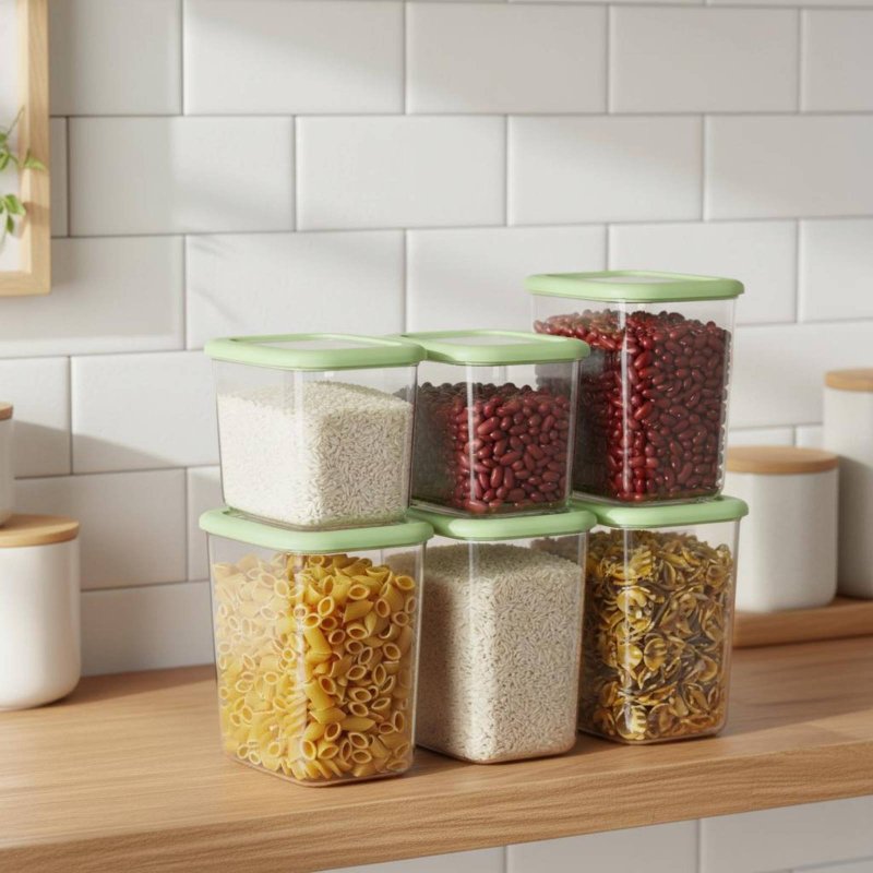 6 Pieces Airtight Food Storage - огляд і ціна Food Storage Stackable Containers