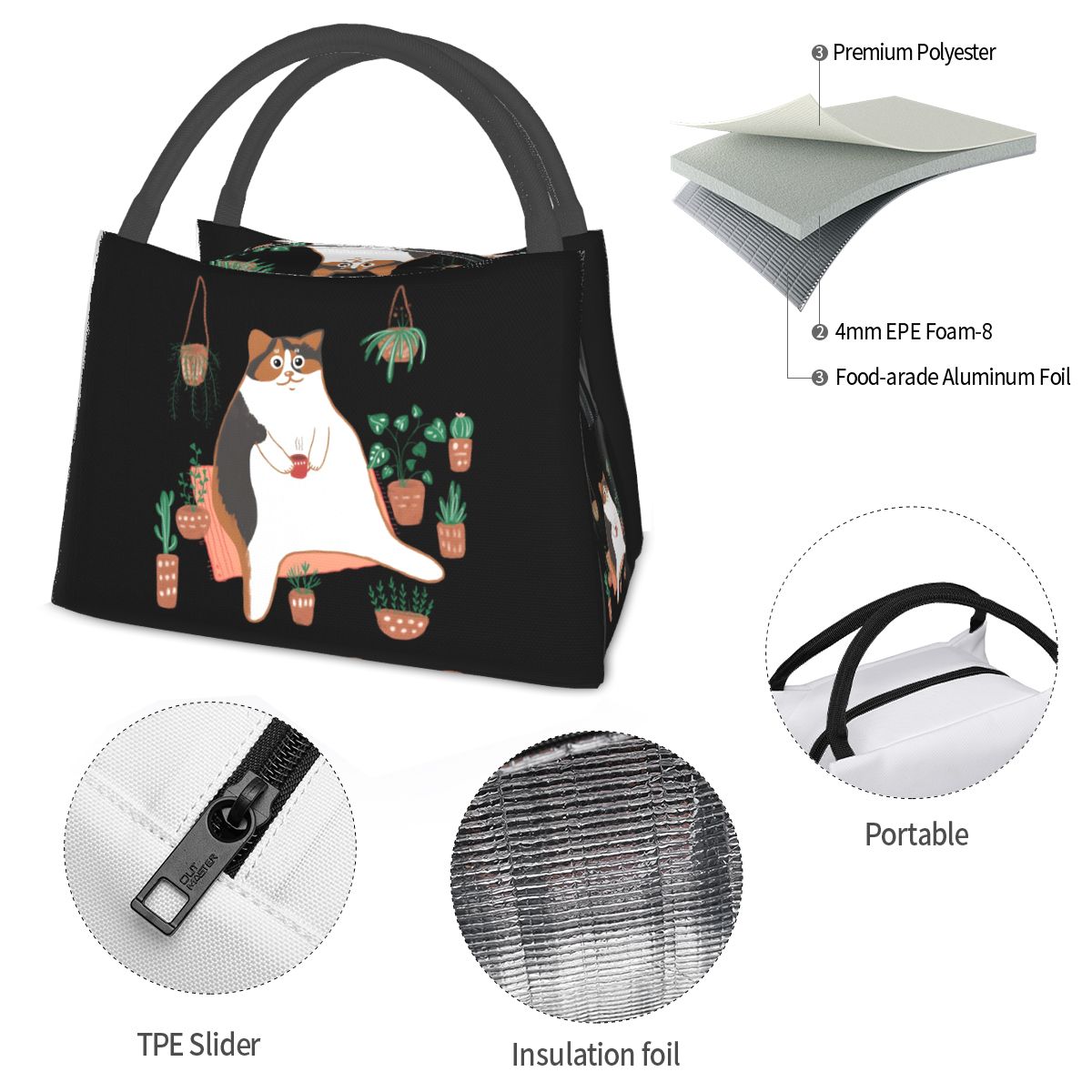 Calico Cat With Pot Plants Cat - огляд і ціна Food Storage Moms