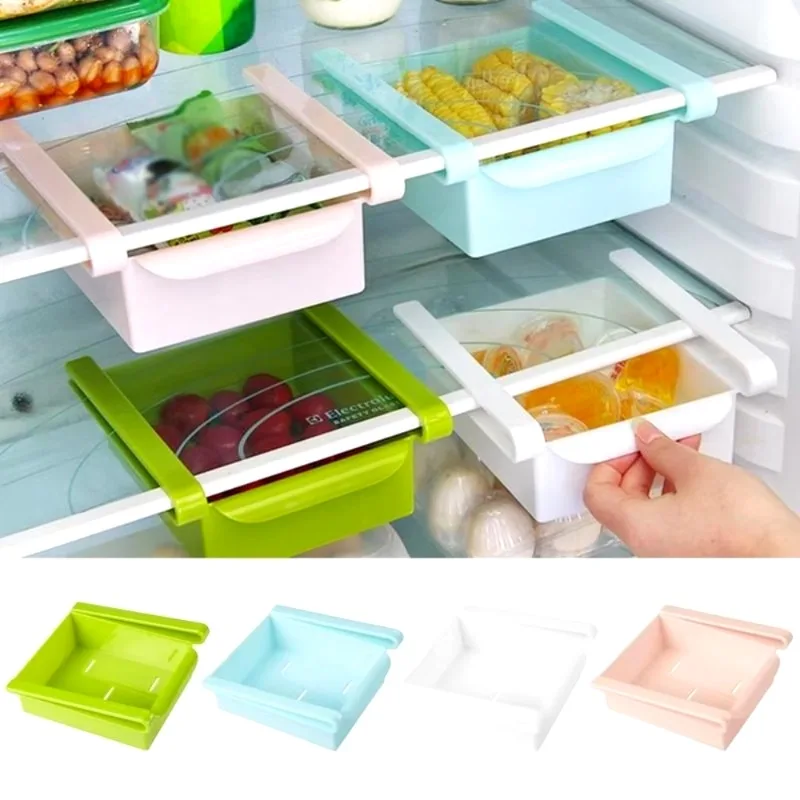 Slide Kitchen Fridge Freezer S - огляд і ціна Food Storage Rack For Kitchen