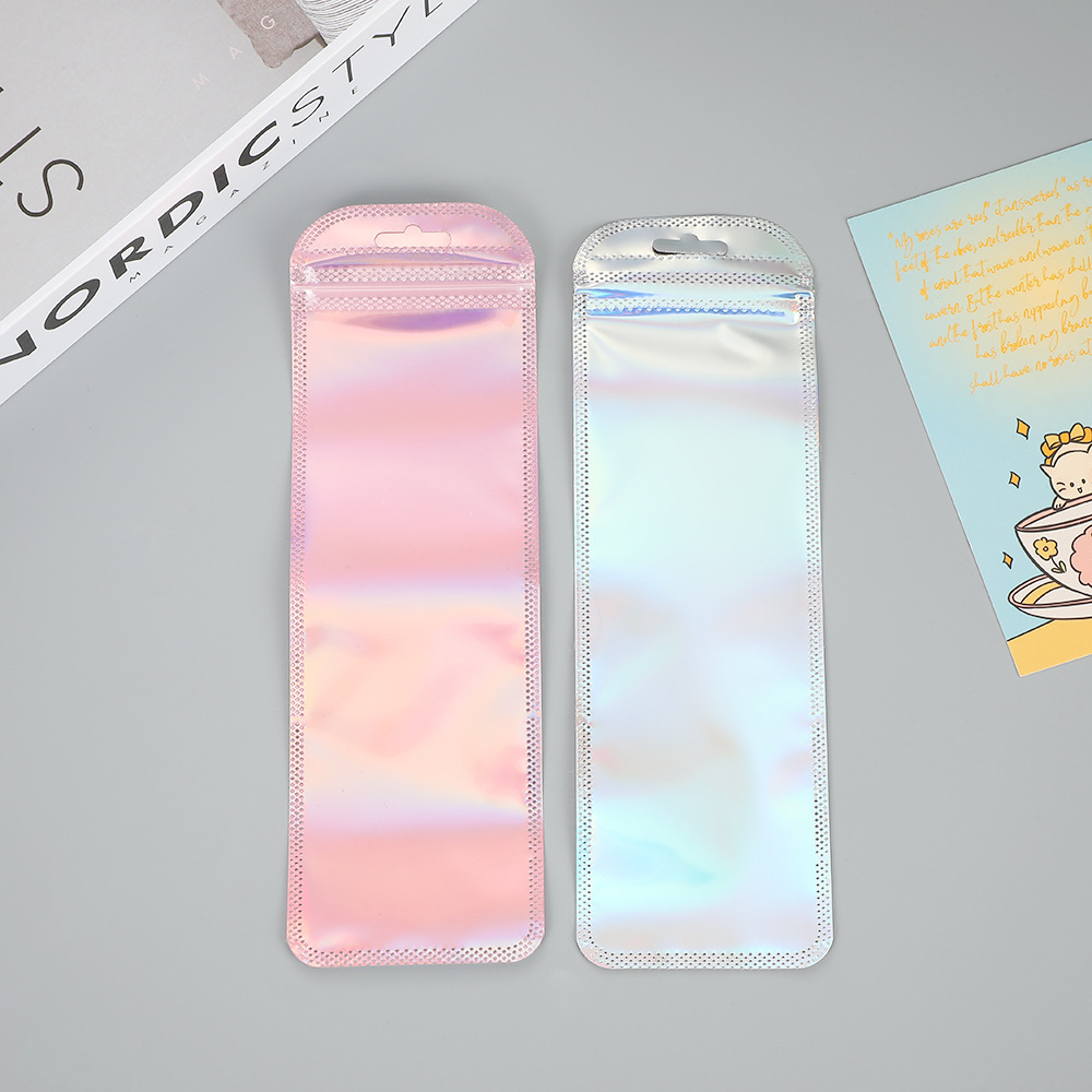 50pcs Long Holographic Packagi - огляд і ціна Food Storage Ziploc Bags